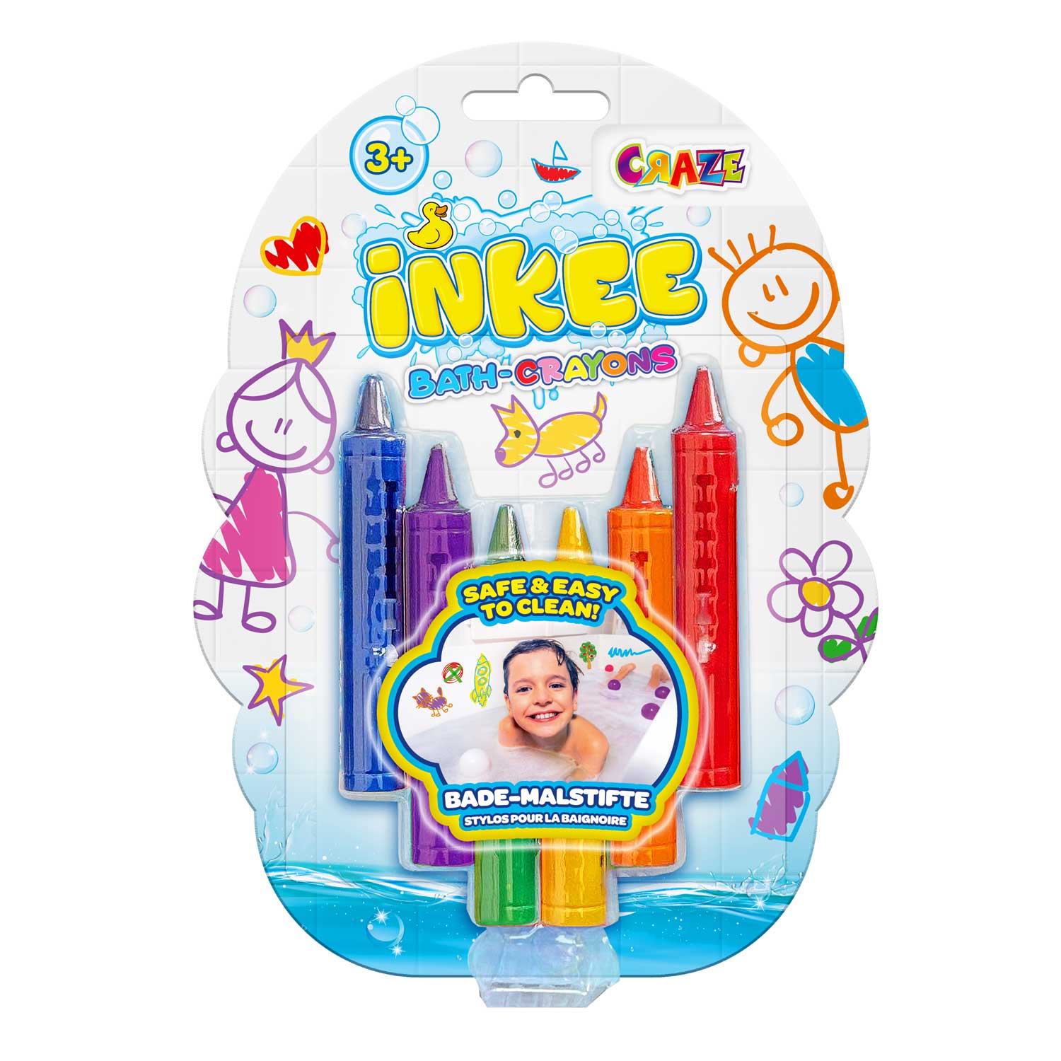 INKEE - Bade-Malstifte 6pcs