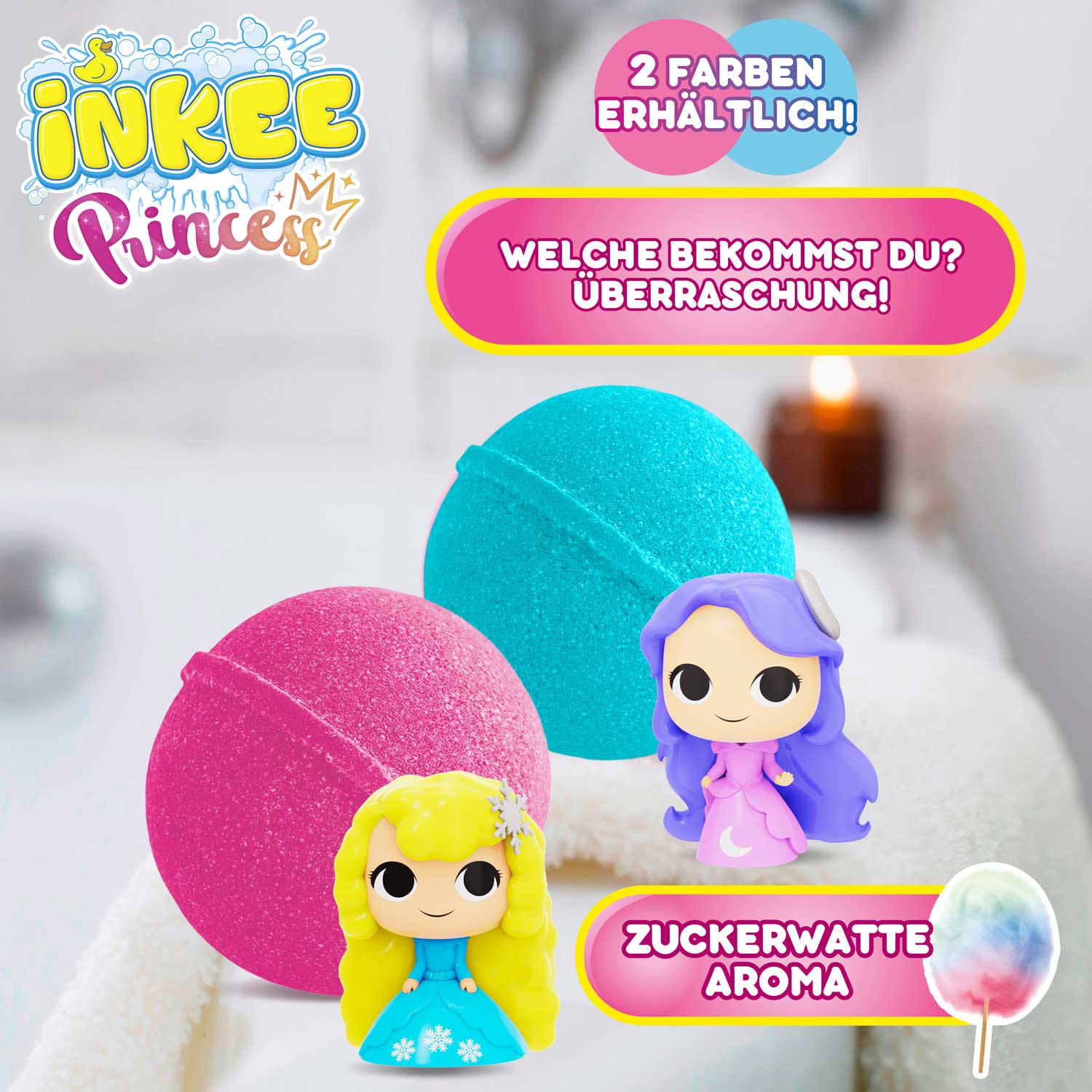 INKEE - Princess Überraschungs-Badekugel