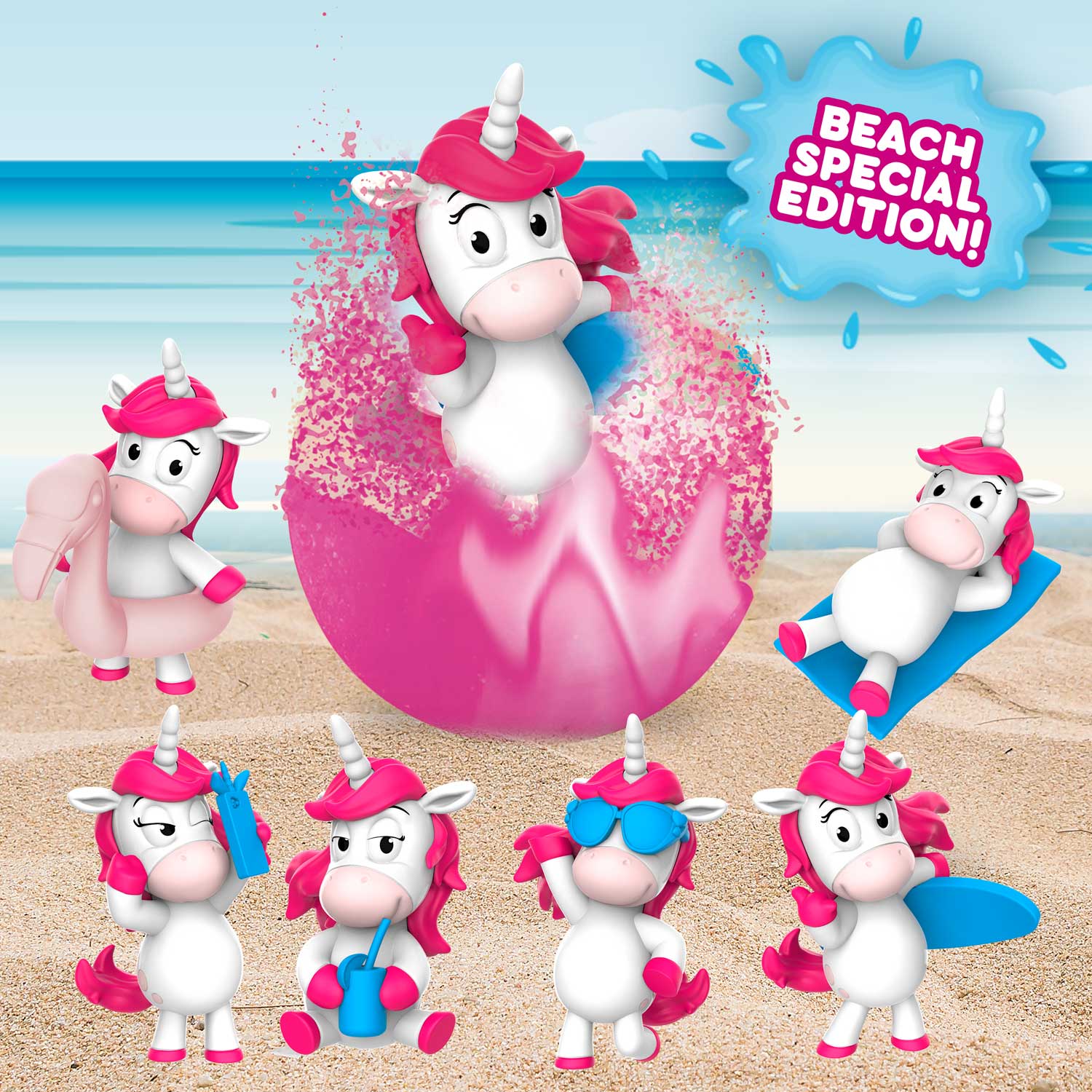 INKEE - Unicorn Beach Überraschungs-Badekugel