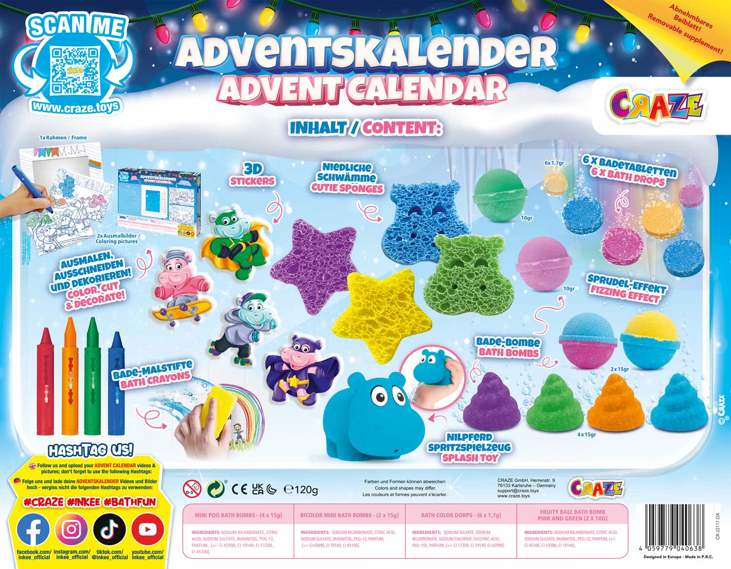 ADVENTSKALENDER - INKEE Badespaß
