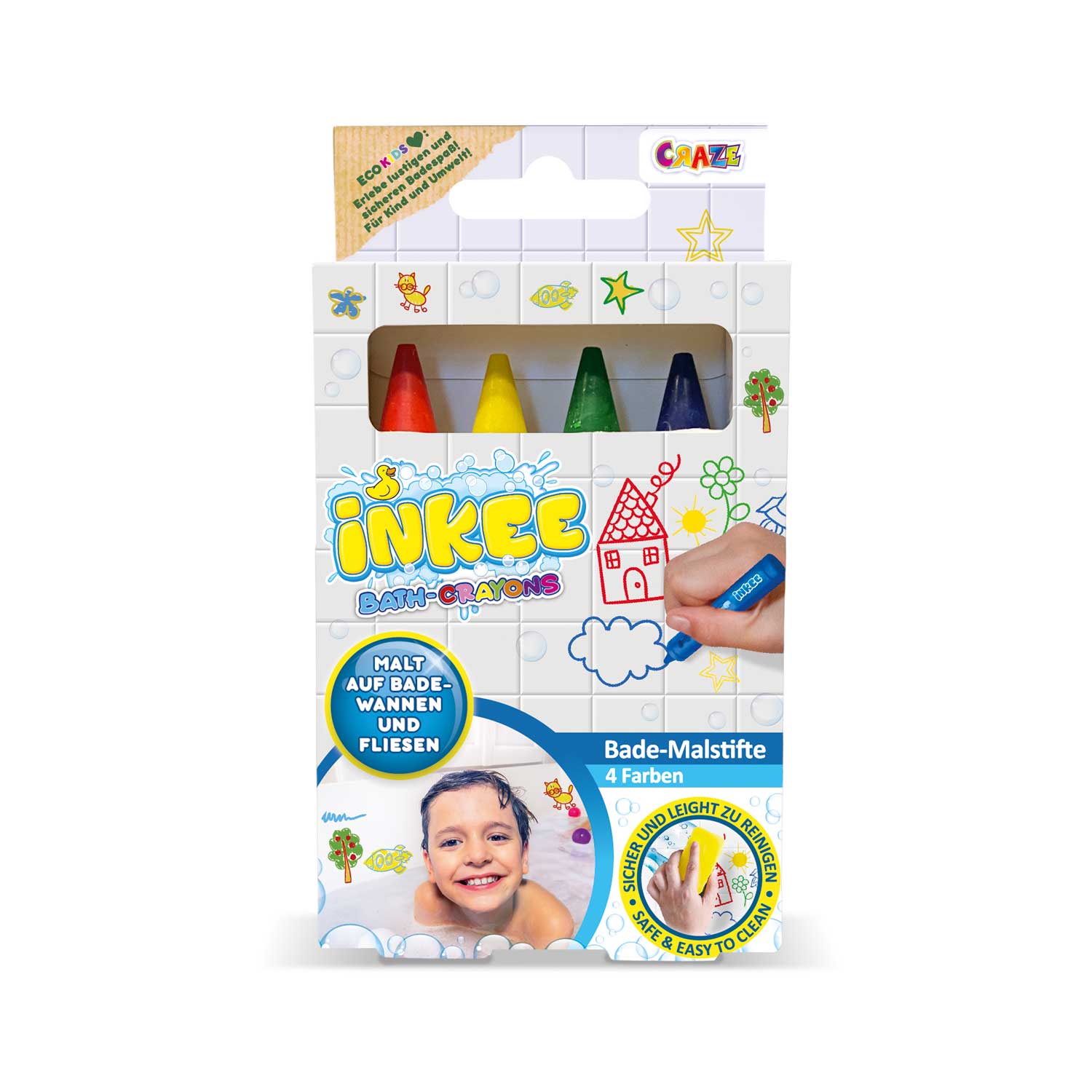 INKEE - Bade-Malstifte 4pcs