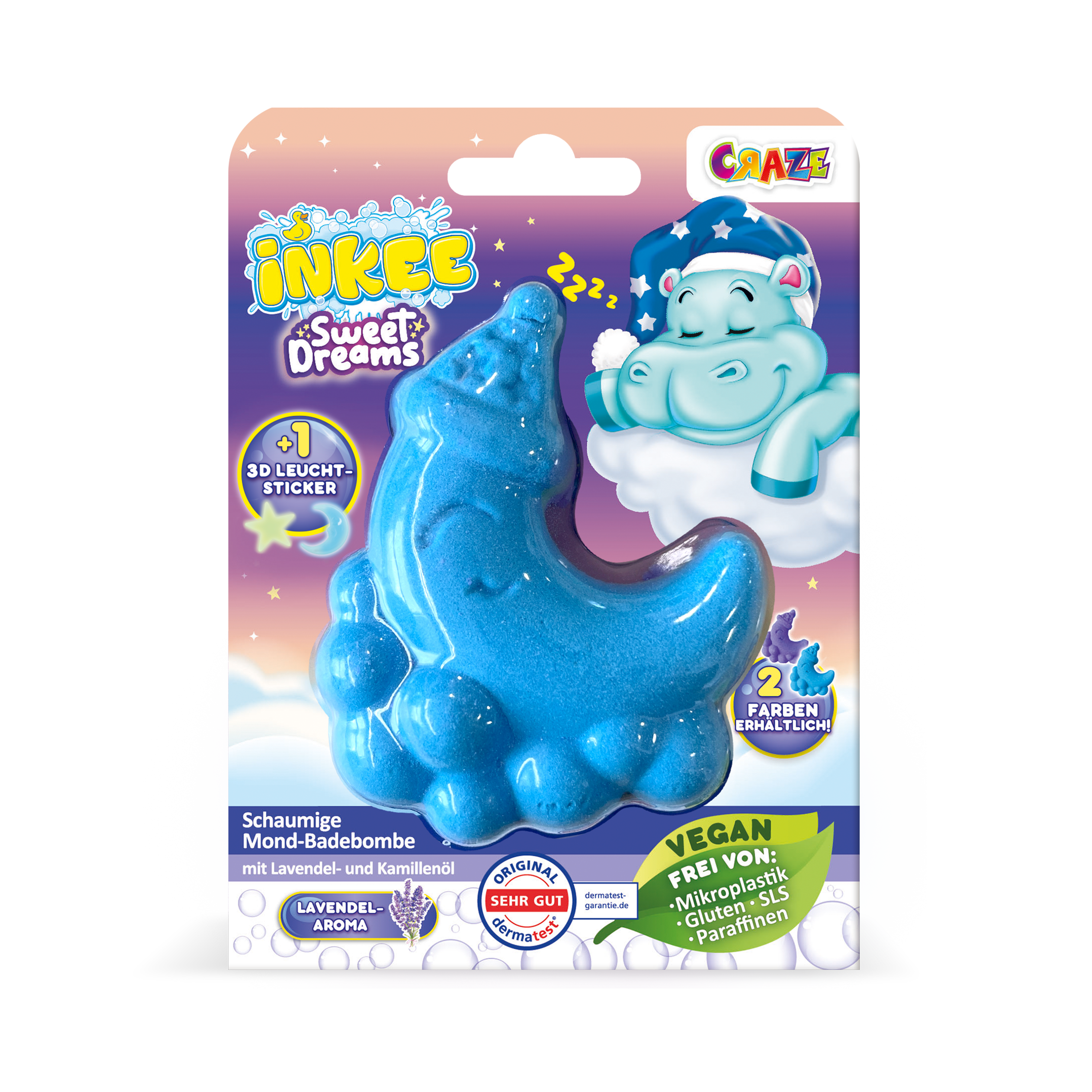 INKEE - Sweet Dreams Schaumige Mond-Badebombe