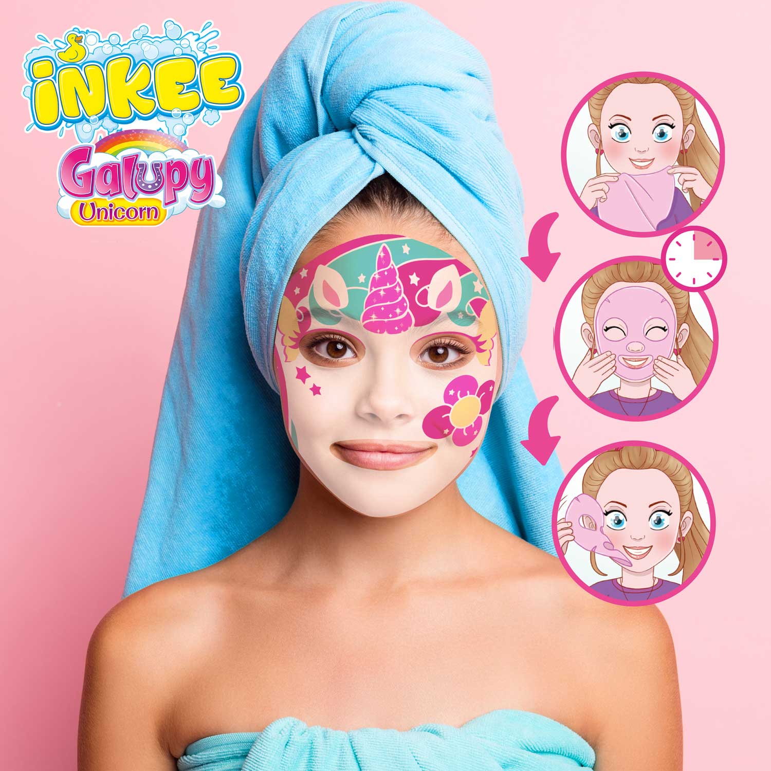 INKEE - Gesichtsmaske Galupy Unicorn