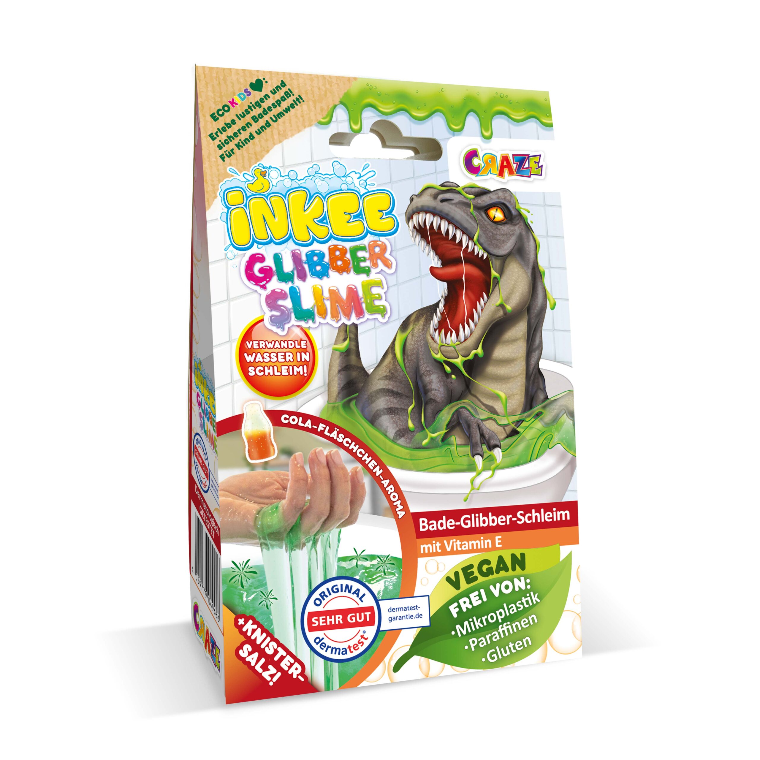 INKEE - Bade-Glibber-Schleim Dino
