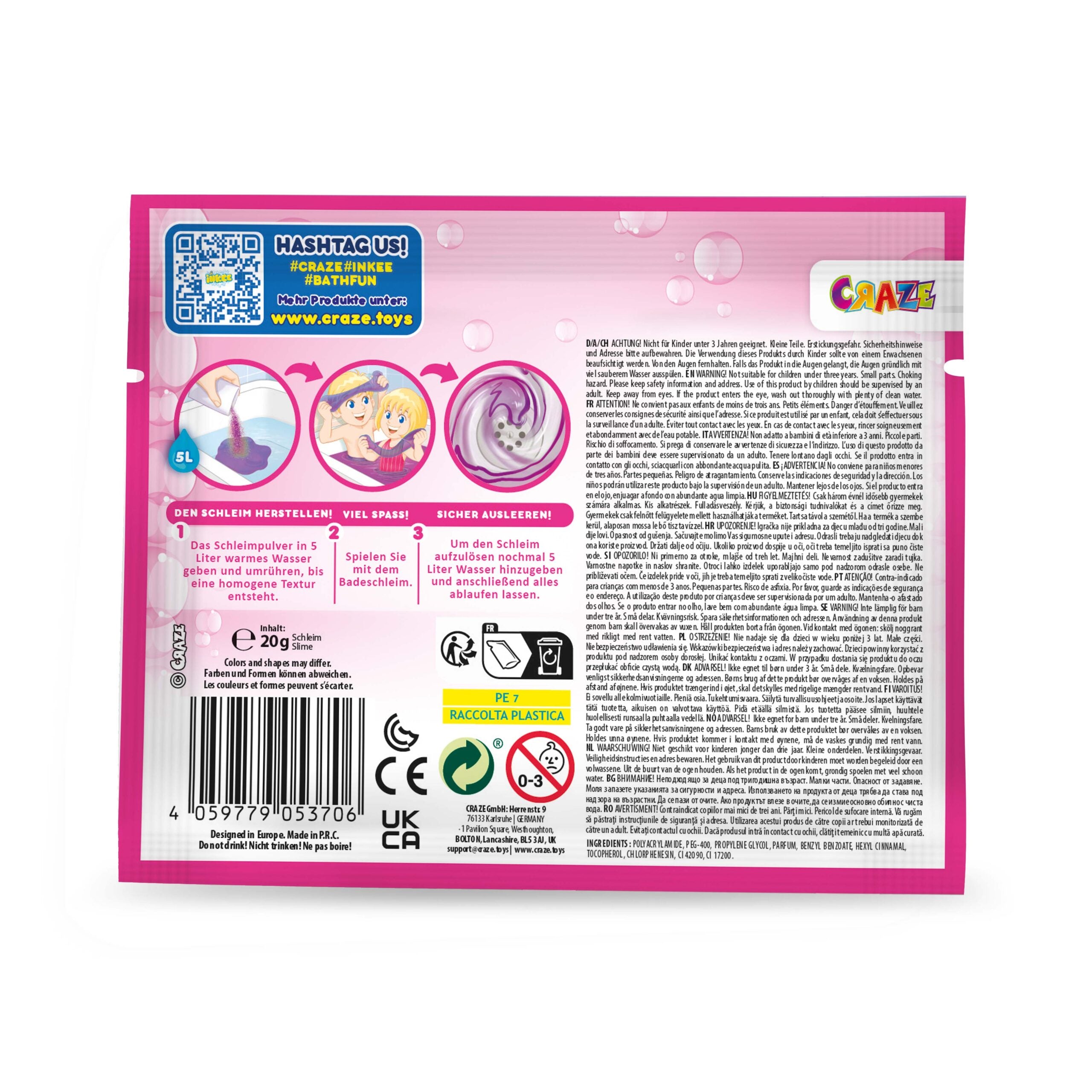 INKEE - Bade-Glibber-Schleim Mini (gemischt)