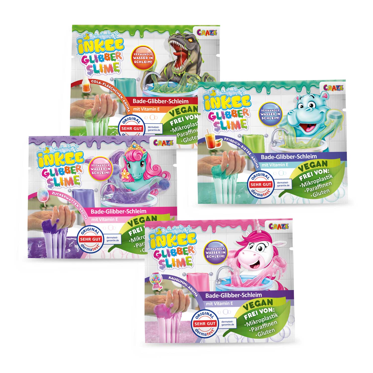 INKEE - Bade-Glibber-Schleim Mini (gemischt)