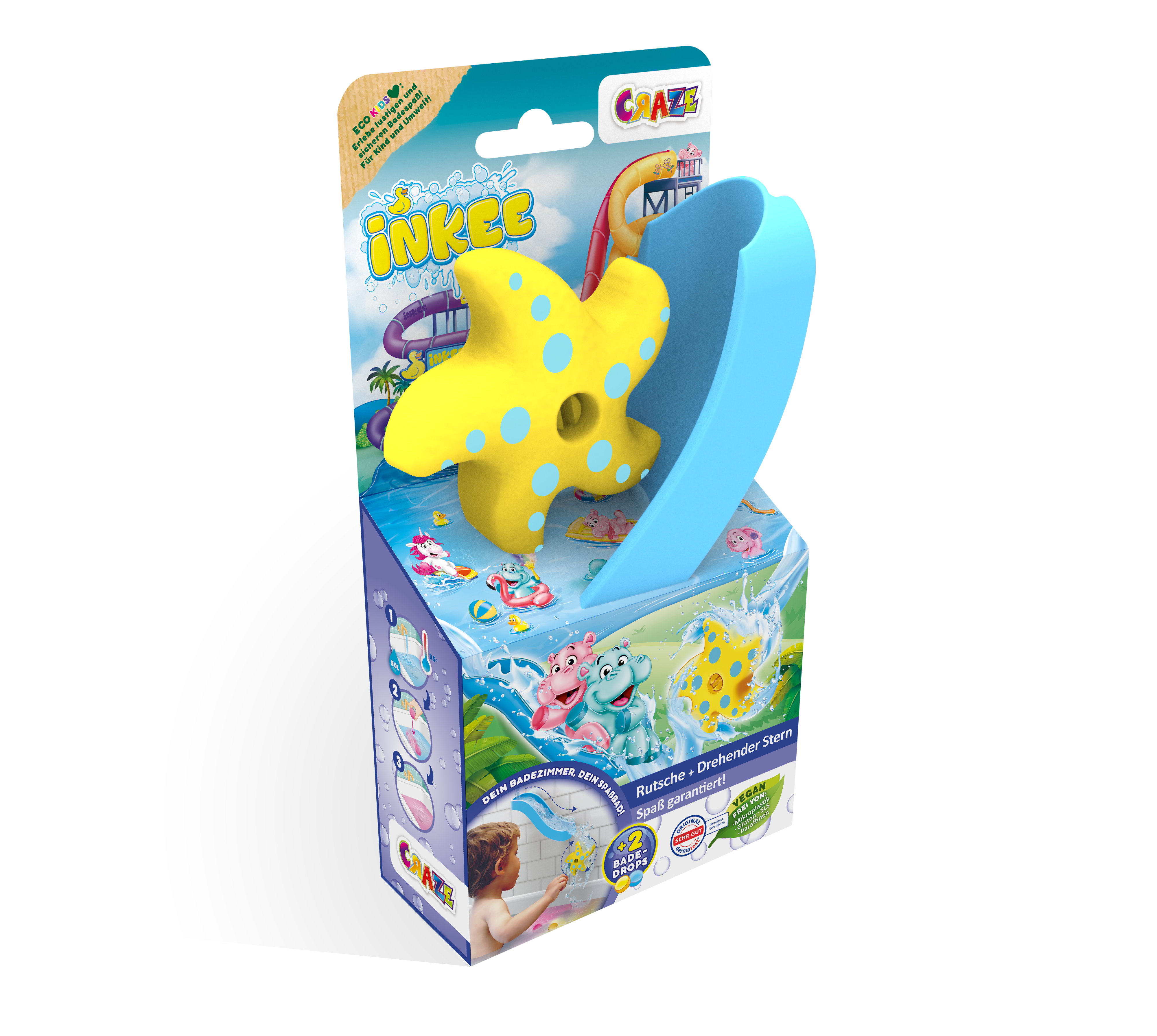 INKEE TOYS - Baderutsche + Drehender Stern