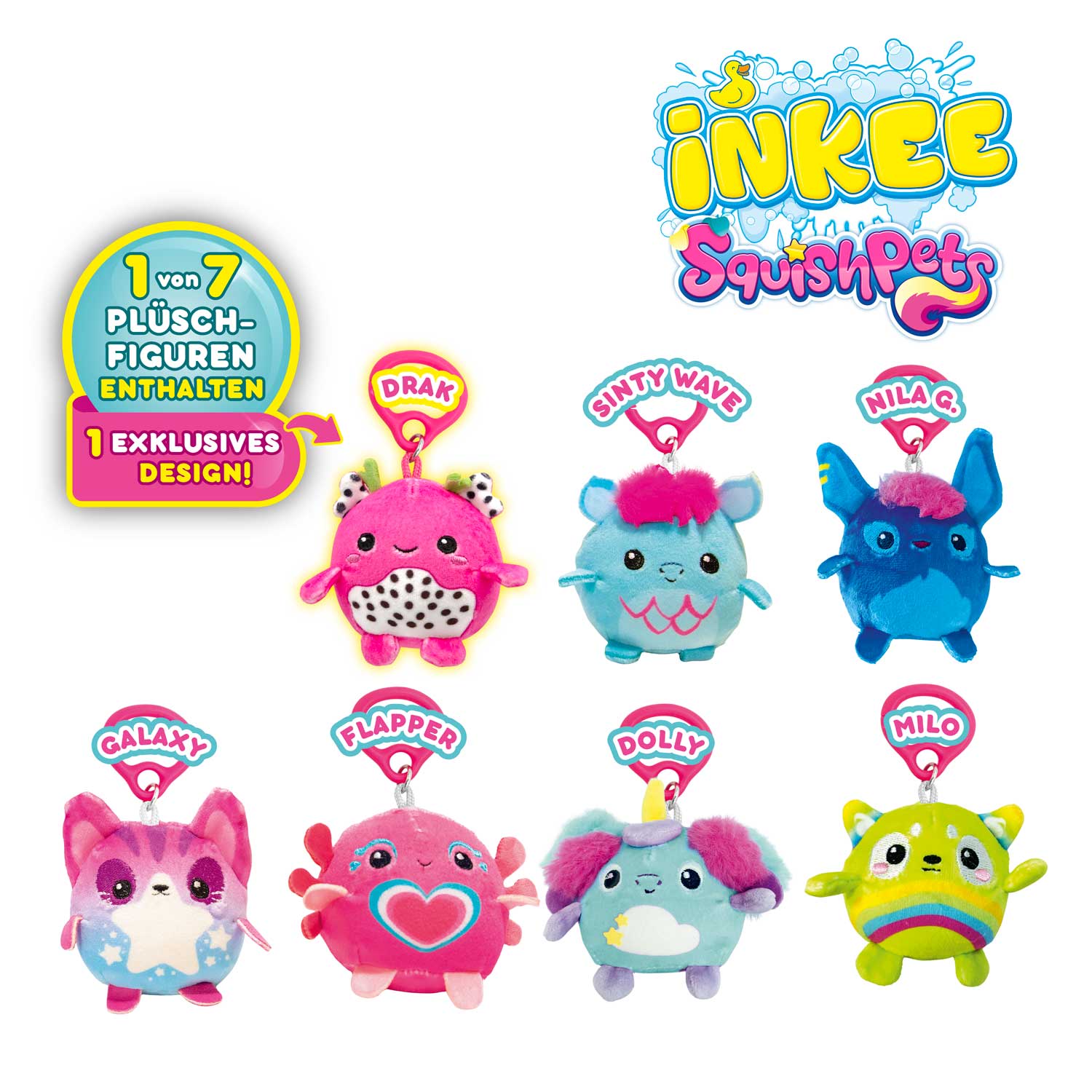 INKEE - SQUISHPETS Überraschungs-Badekugel