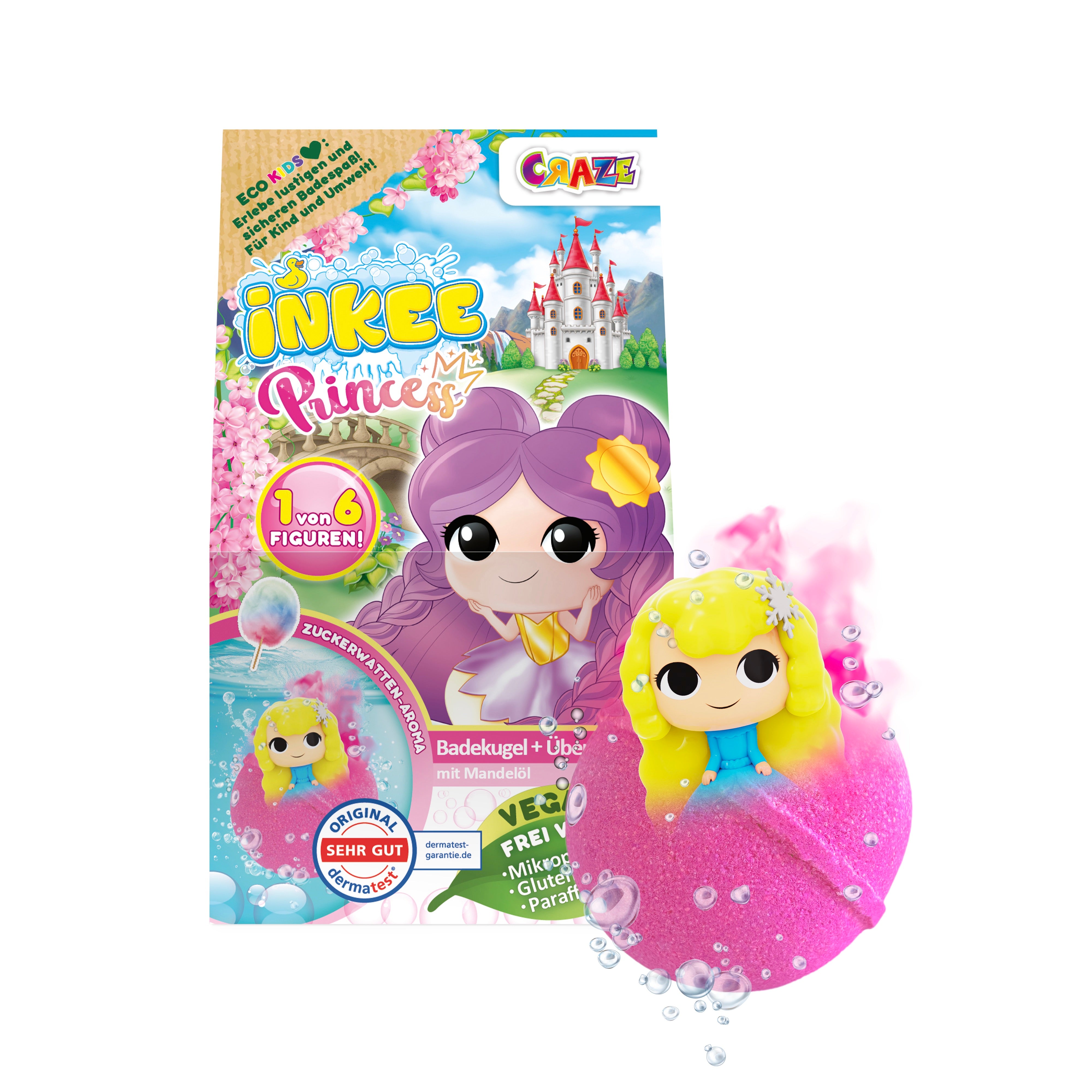 INKEE - Princess Überraschungs-Badekugel