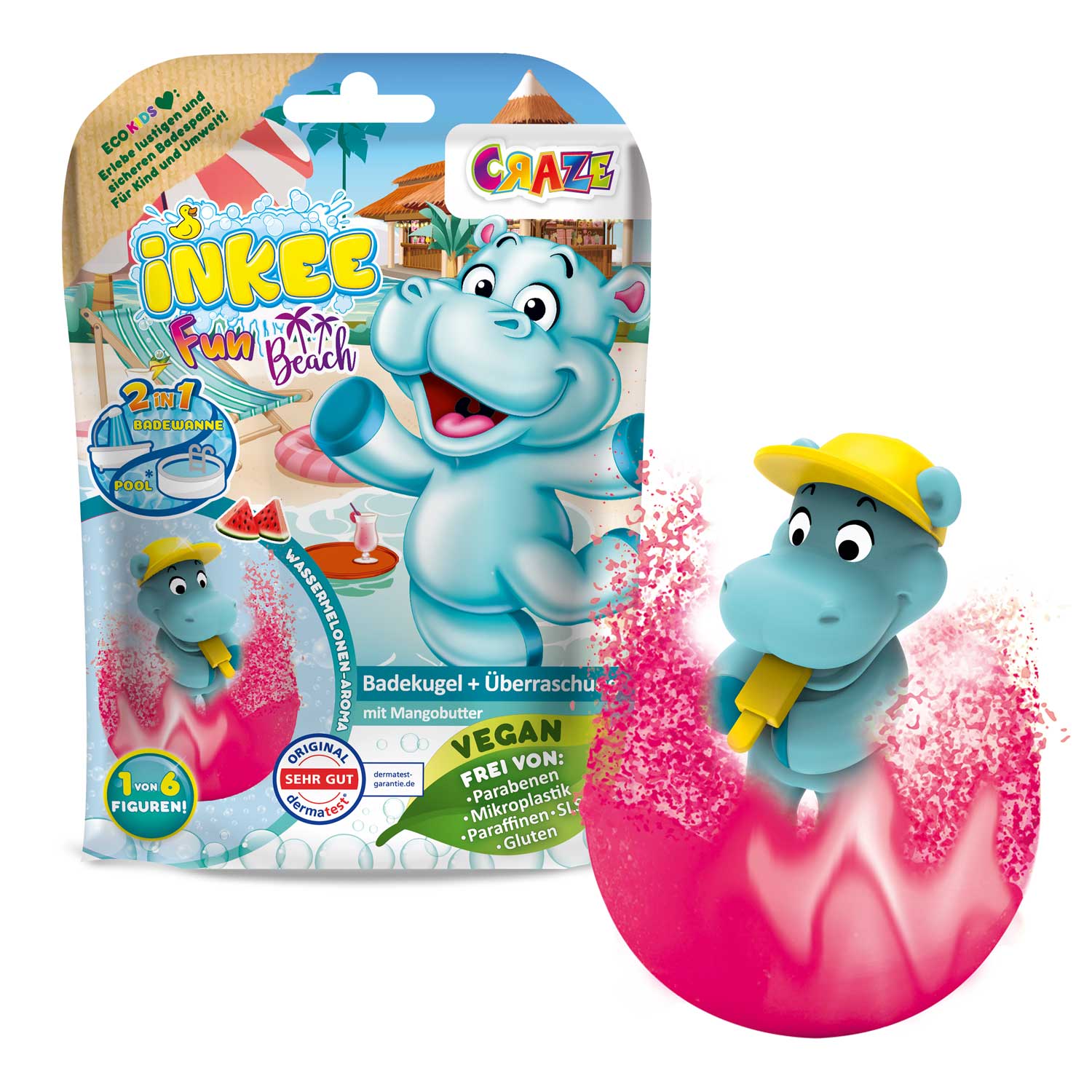 INKEE - Fun Beach Überraschungs-Badekugel