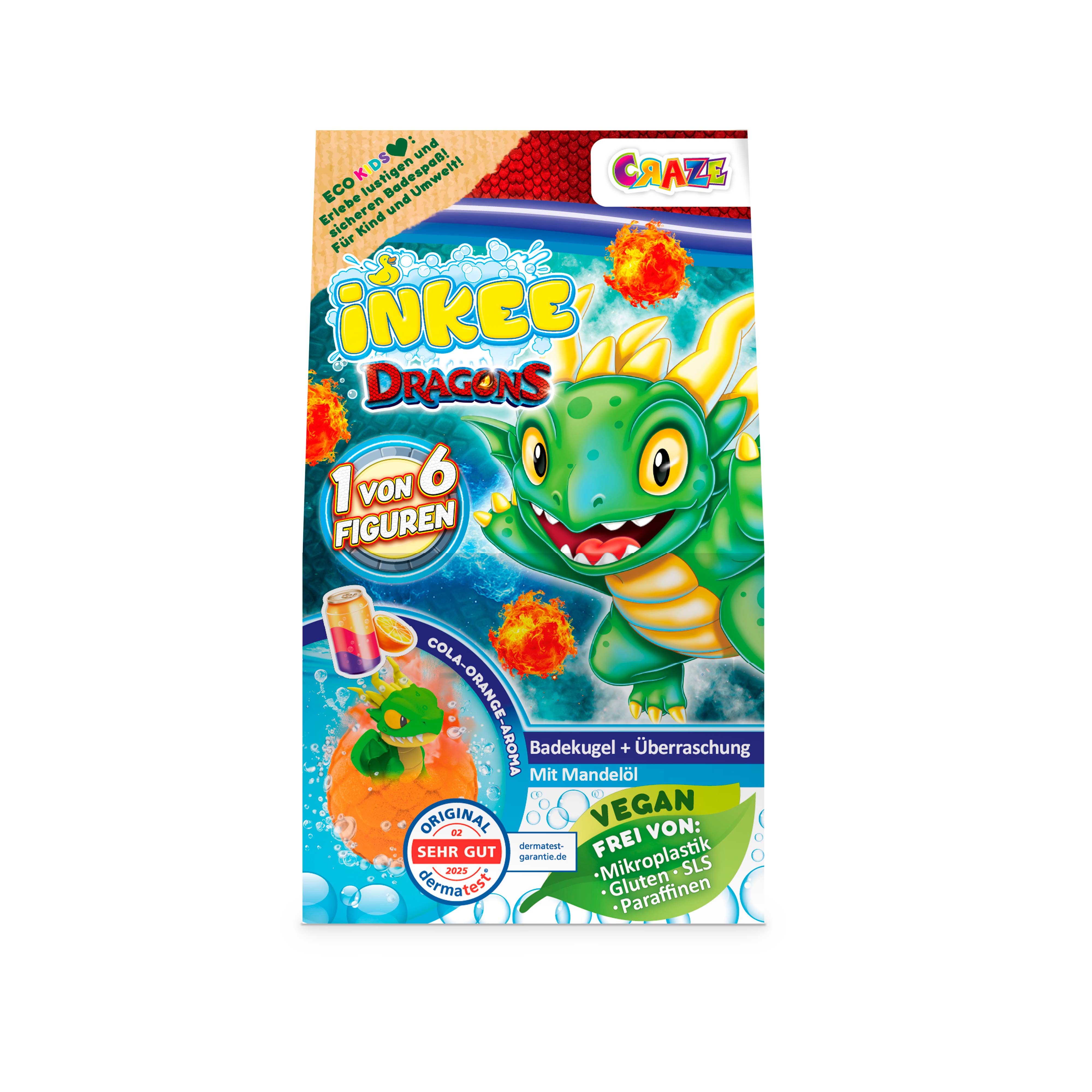 INKEE - Dragons Überraschungs-Badekugel