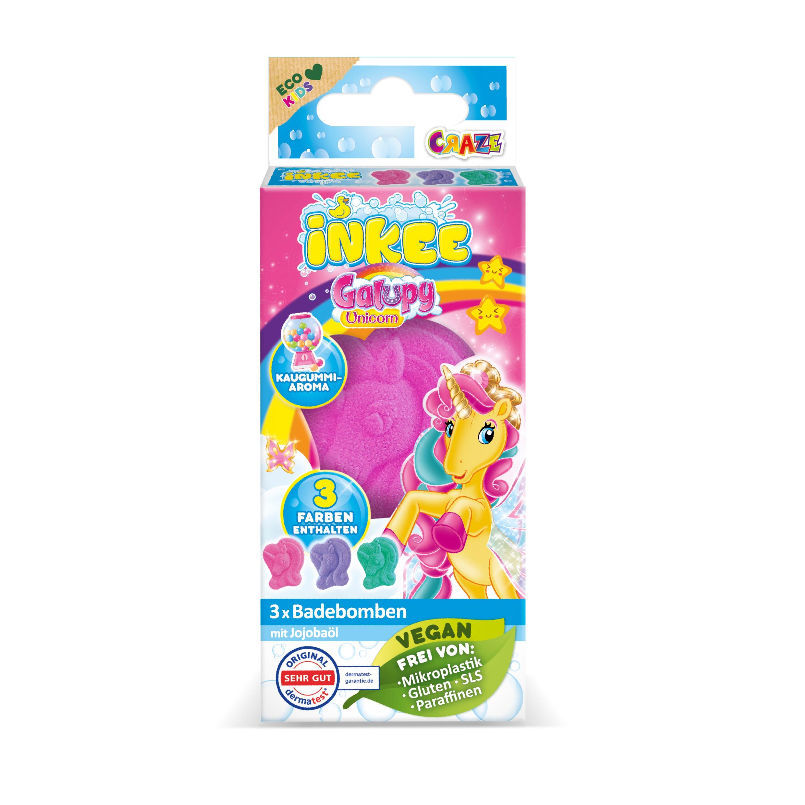 INKEE - 3-Pack Box Galupy Unicorn