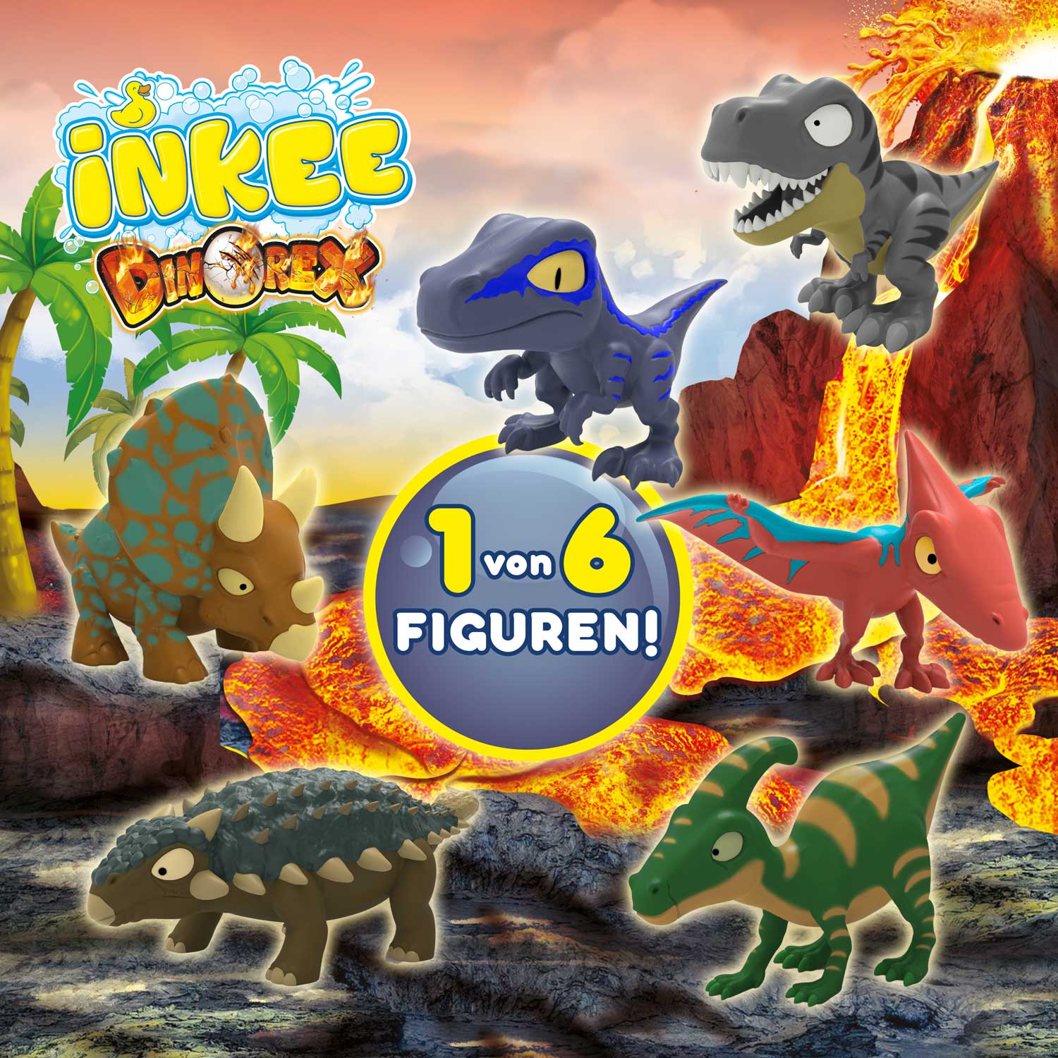 INKEE - Dinorex Überraschungs-Badekugel