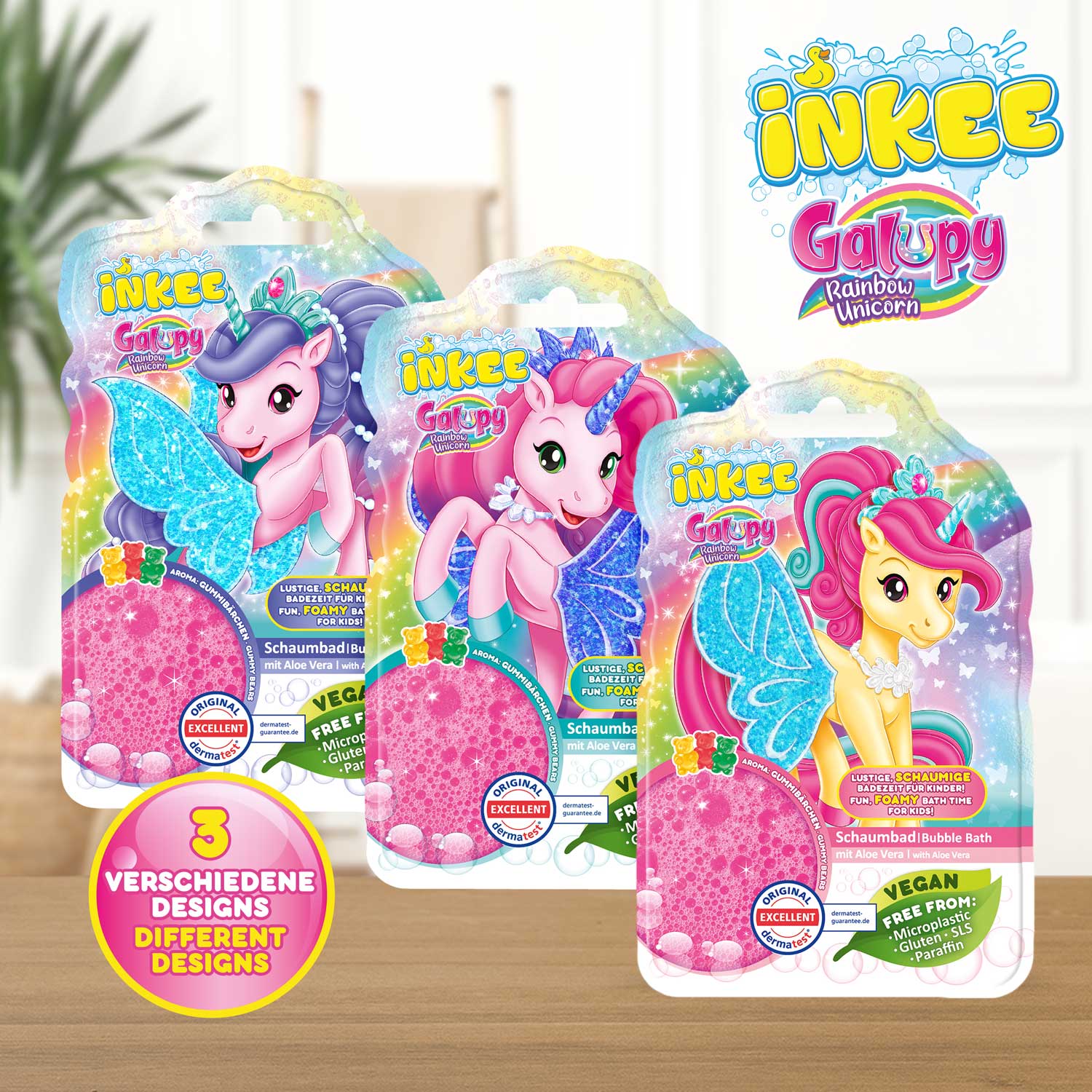 INKEE - Schaumbad Galupy Unicorn
