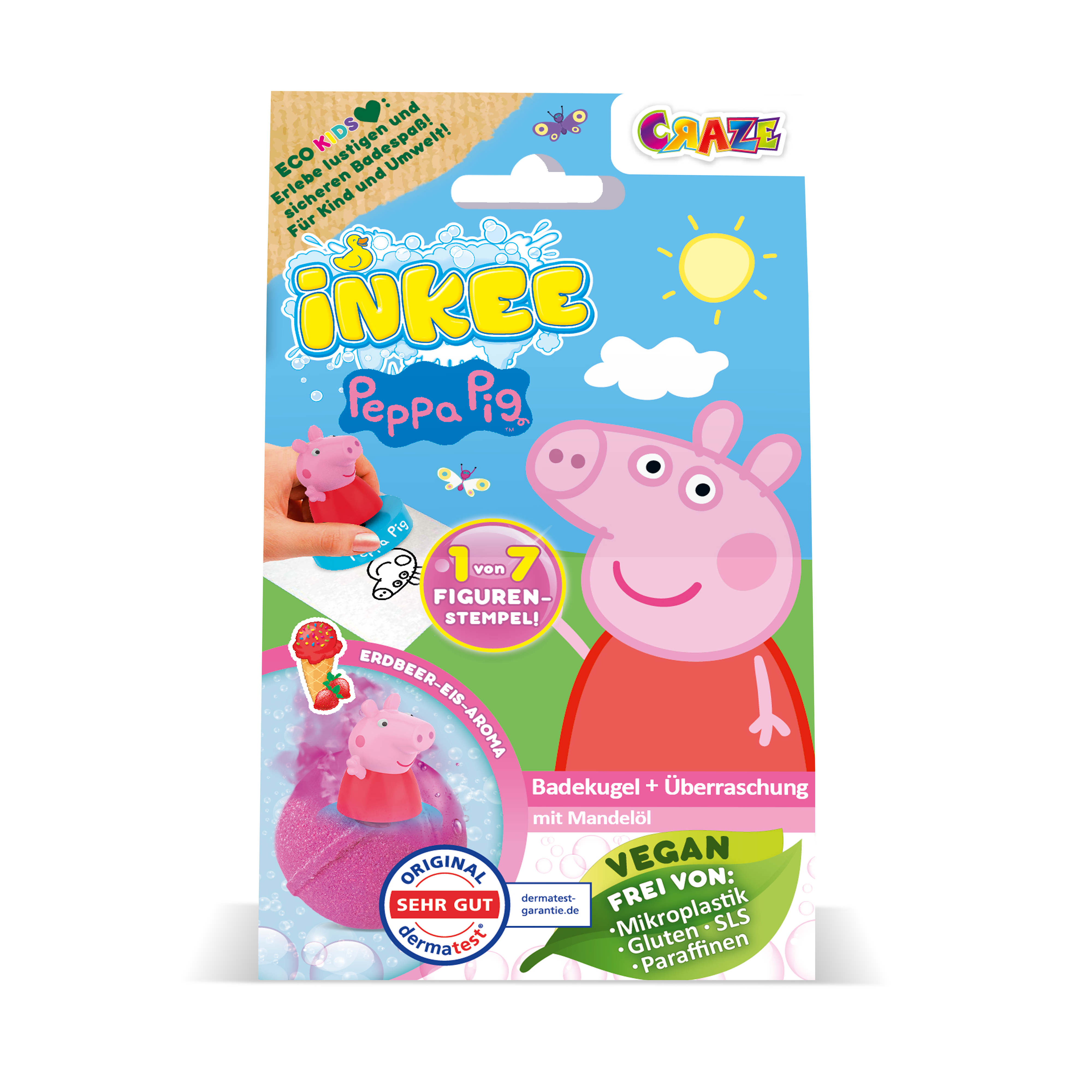 INKEE - Peppa Pig Überraschungs-Badekugel