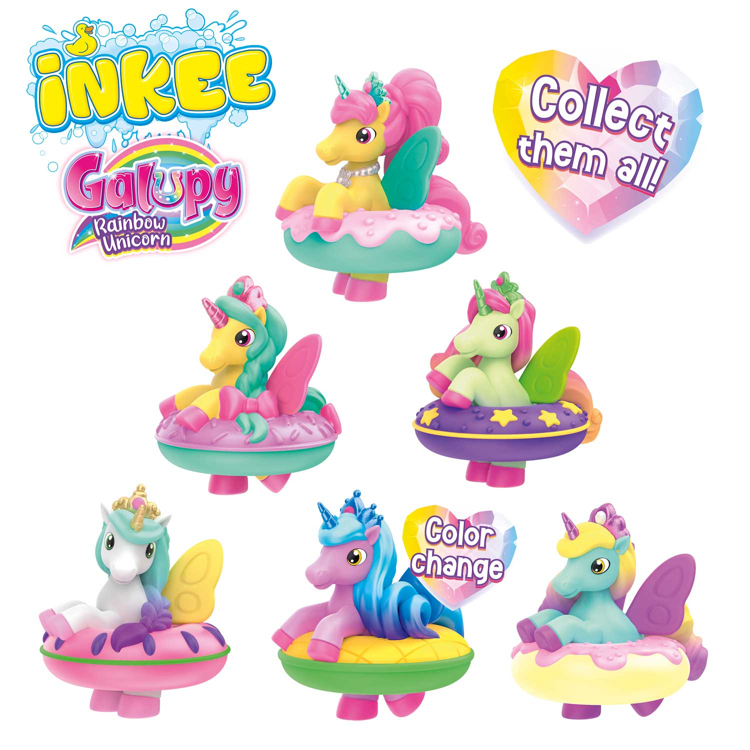 INKEE TOYS - Magic Bath Galupy Unicorn Star