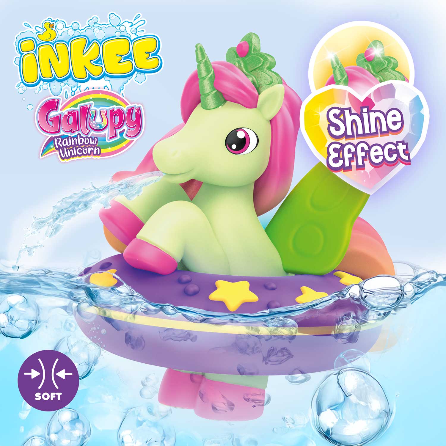 INKEE TOYS - Magic Bath Galupy Unicorn Star