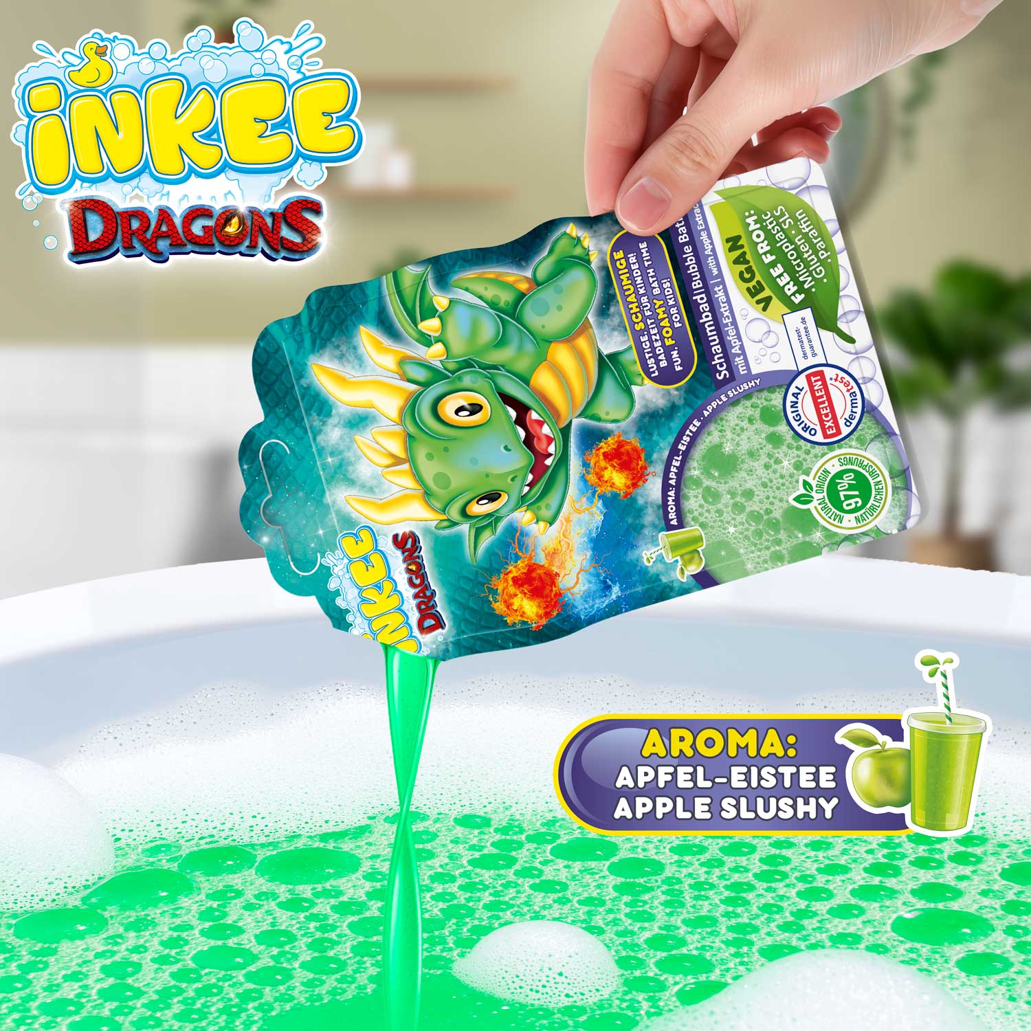 INKEE - Schaumbad Drachen