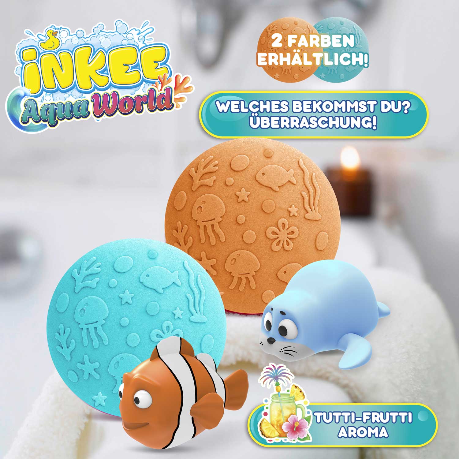 INKEE - Aqua World Überraschungs-Badekugel
