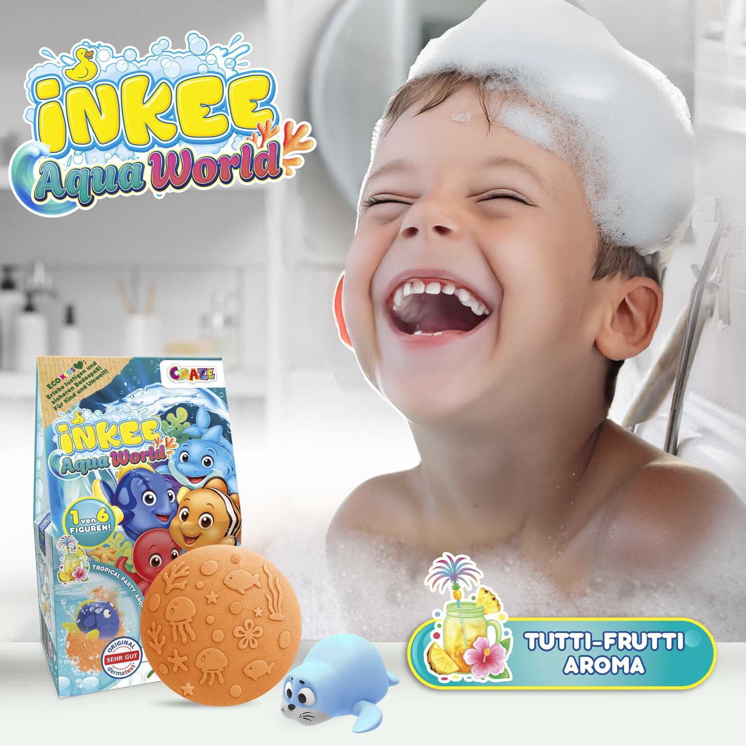 INKEE - Aqua World Überraschungs-Badekugel