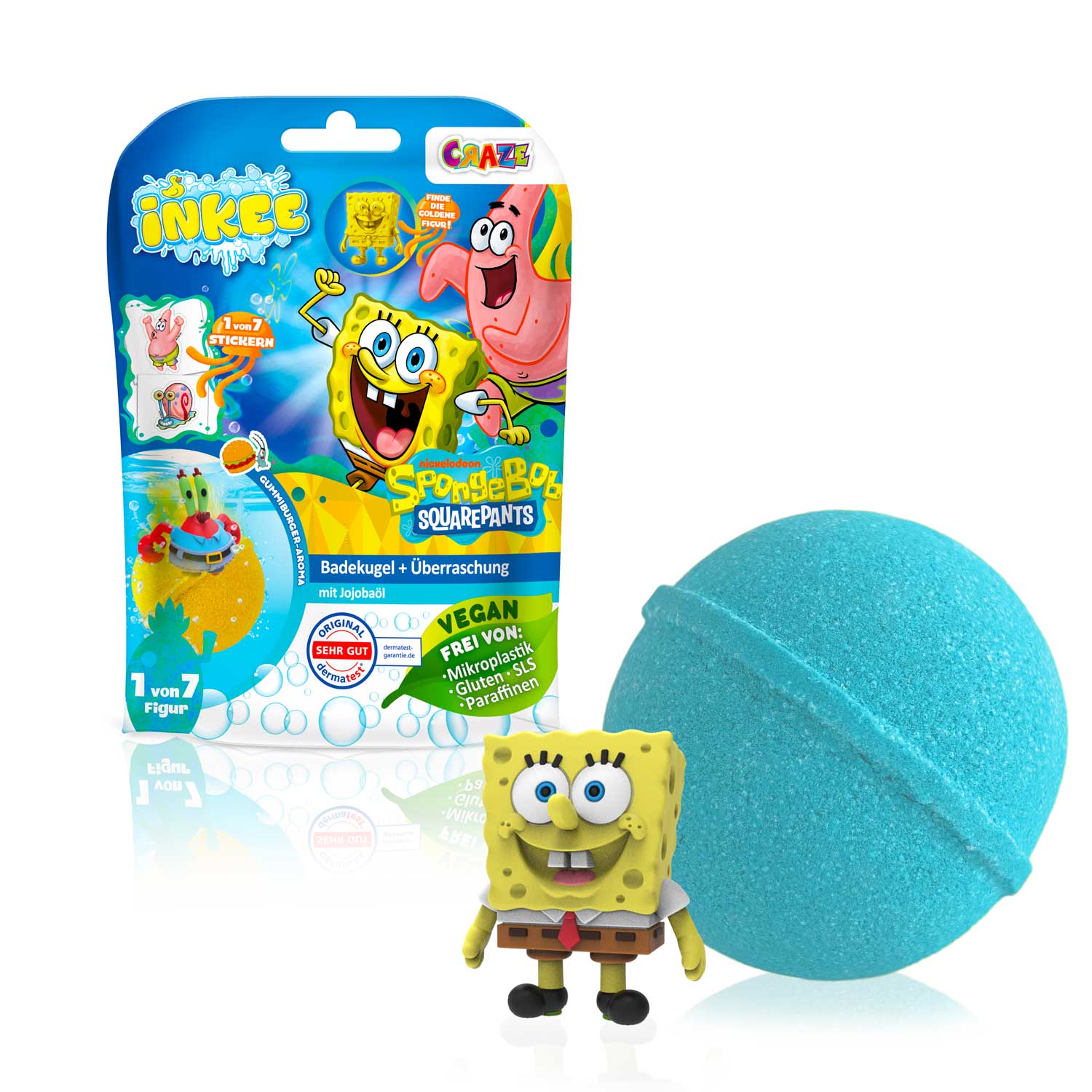 INKEE - SpongeBob Überraschungs-Badekugel