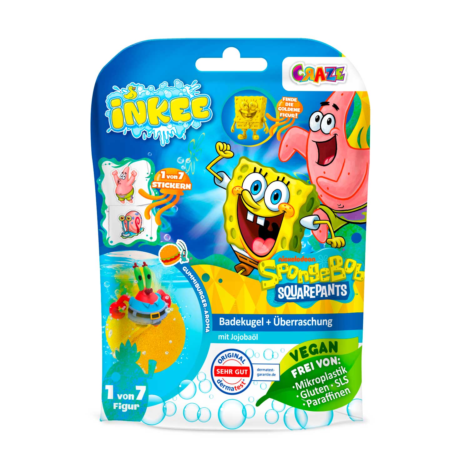 INKEE - SpongeBob Überraschungs-Badekugel